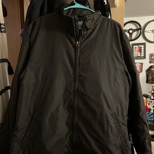 Merona Black Windbreaker Jacket with Weather-Resistant Fabric